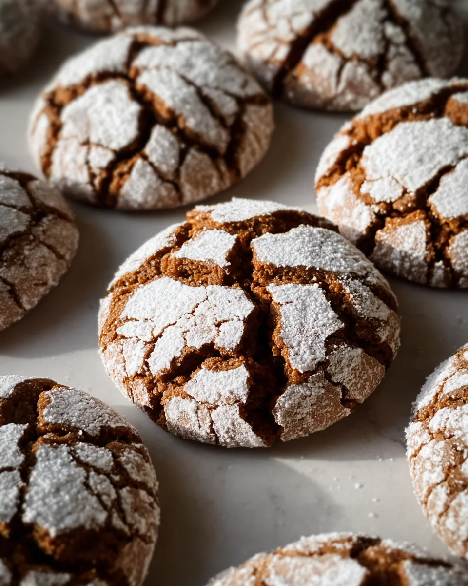 Soft and Spiced Gingerbread Crinkle Cookies 23 Soft