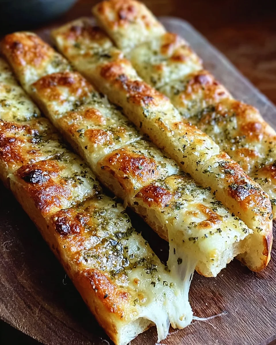 Sourdough Cheesy Breadsticks
