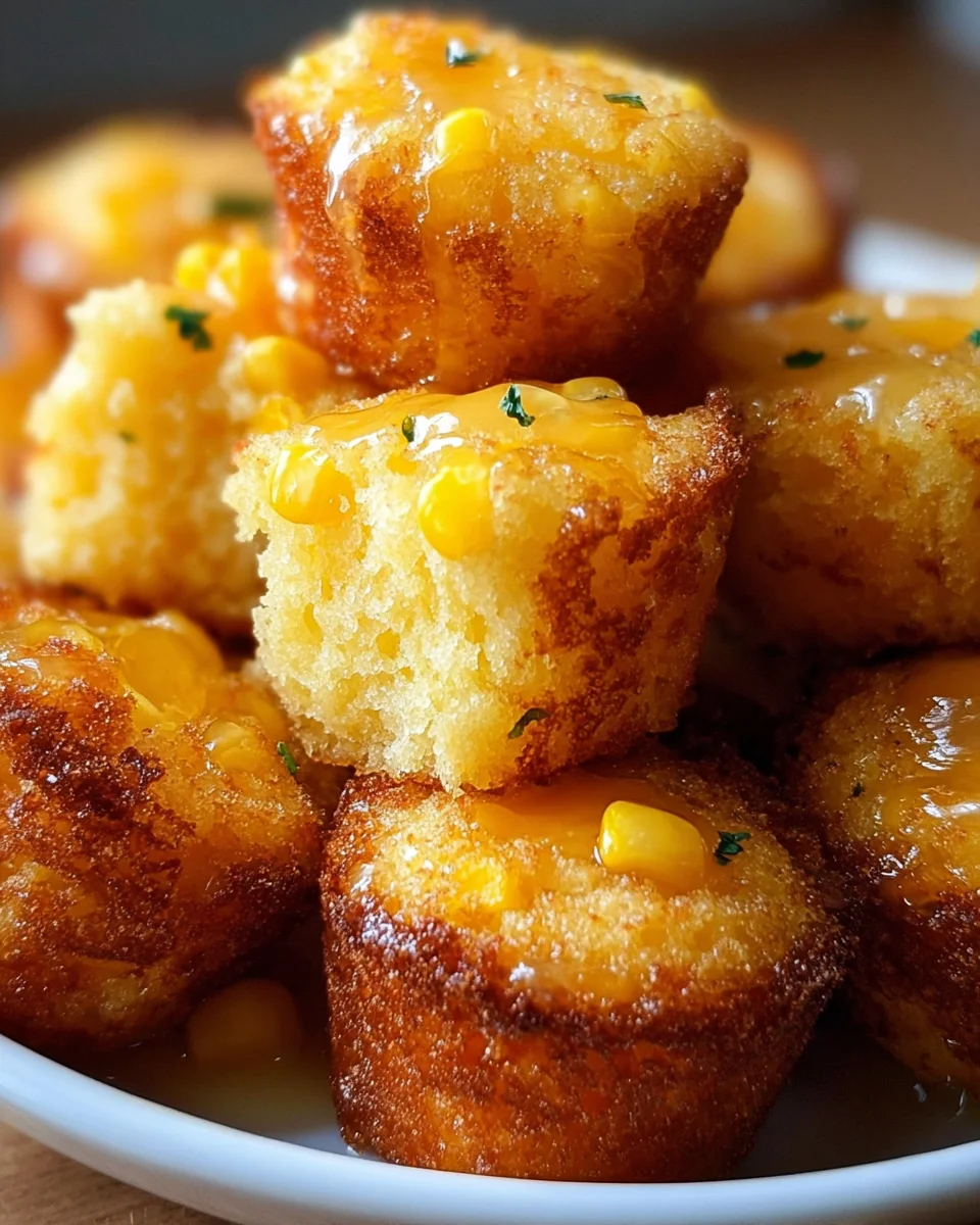 Southern-Style Honey Butter Cornbread Poppers