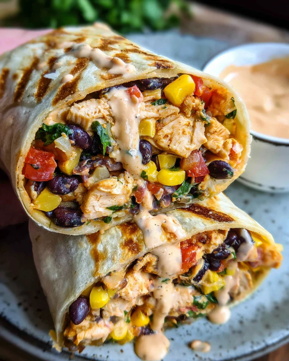 Southwest Chicken Wrap 37 Southwest