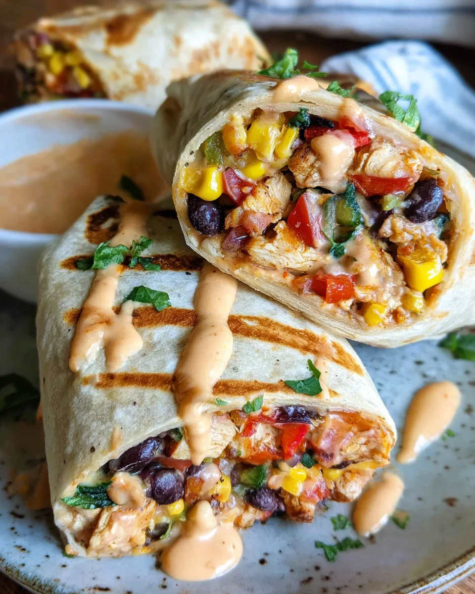 Southwest Chicken Wrap 38 Southwest