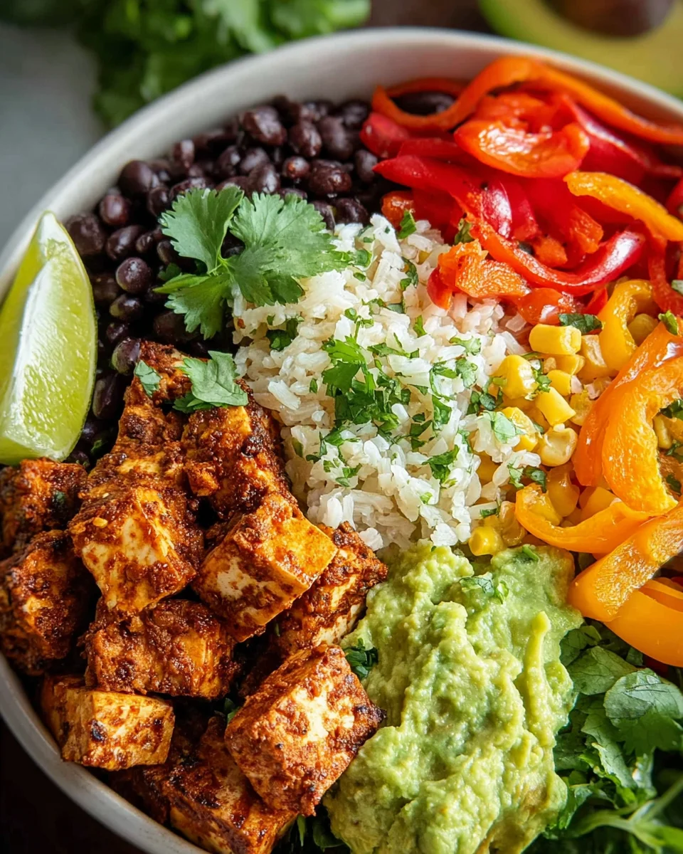 Spicy Baked Tofu Burrito Bowl 26 Spicy