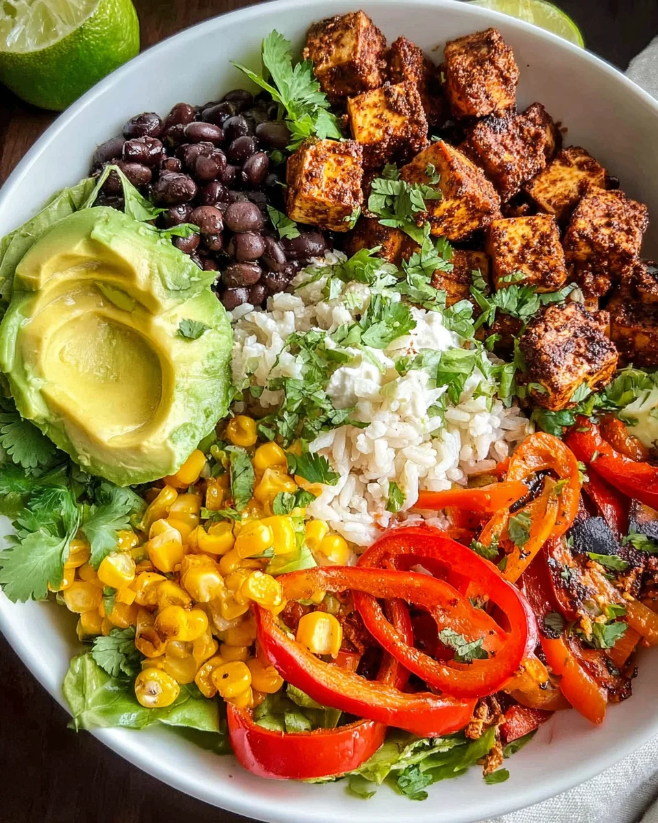 Spicy Baked Tofu Burrito Bowl 27 Spicy