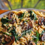 Spinach Mushroom Orzo 22 Spinach Mushroom Orzo