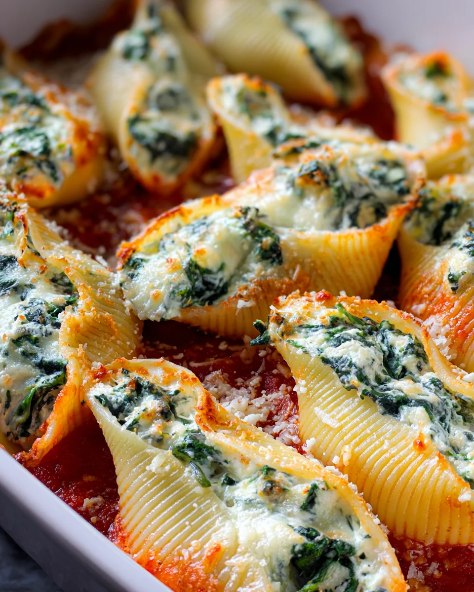 Spinach and Ricotta Stuffed Shells Recipe