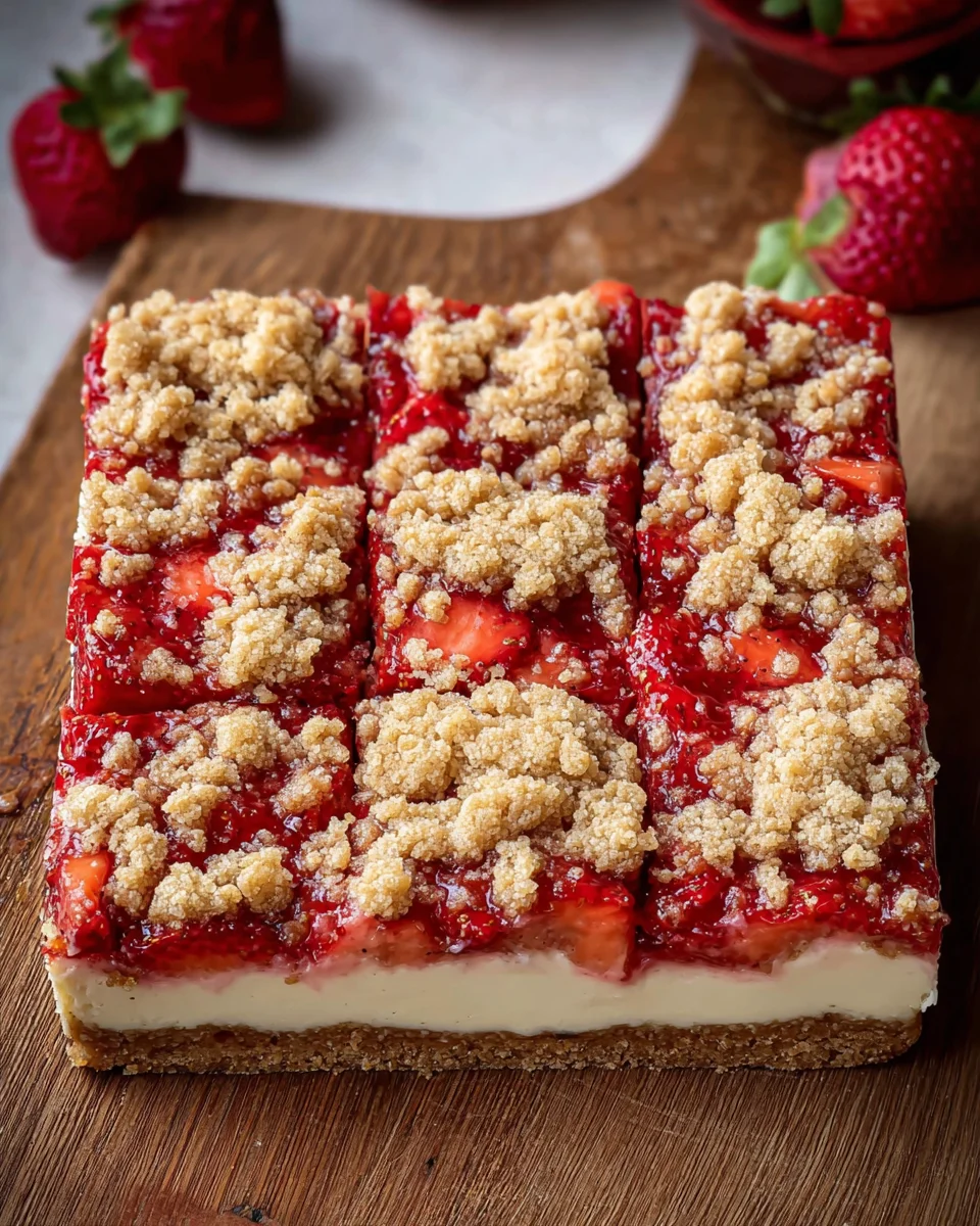 Strawberry Cheesecake Bars 20 Strawberry