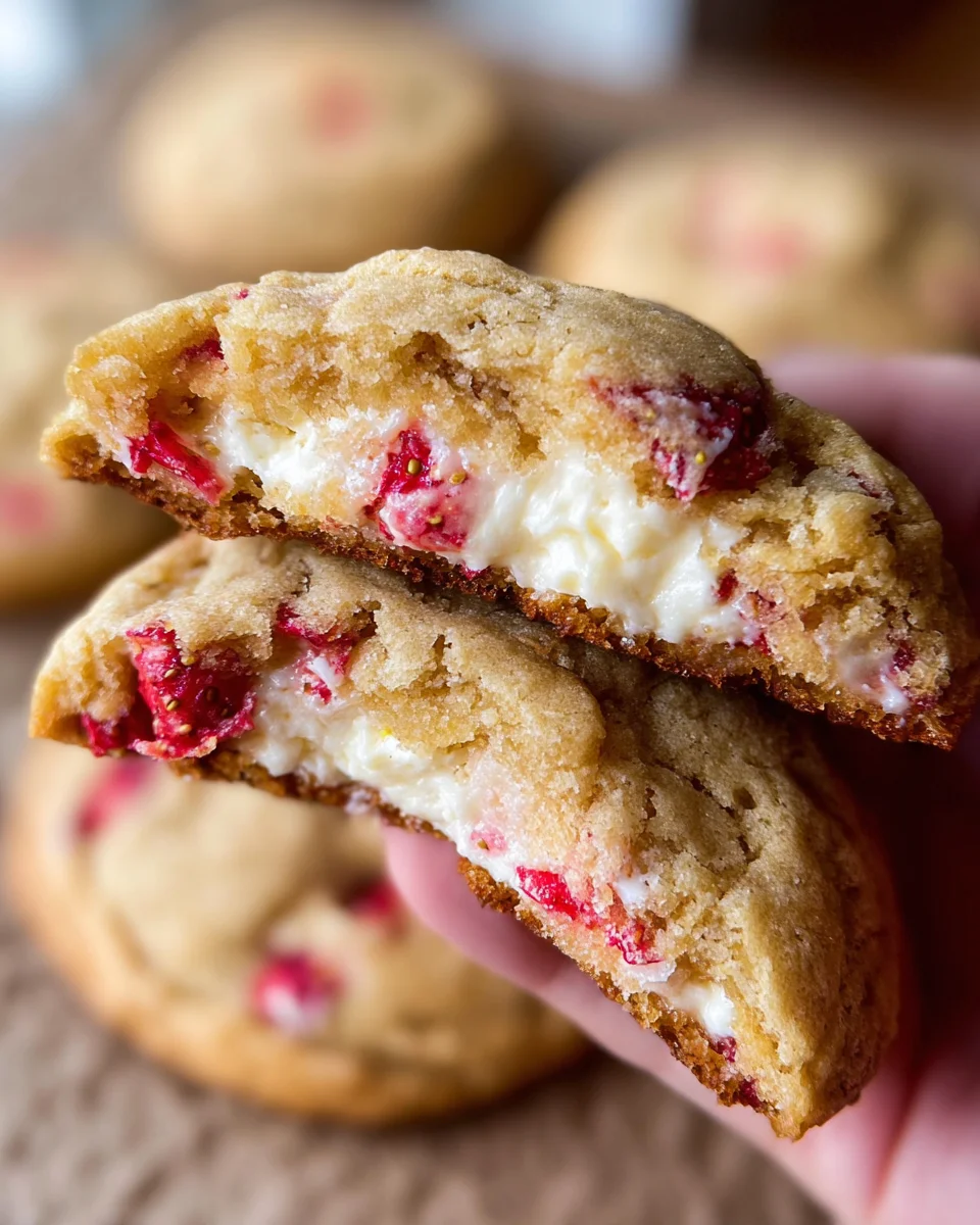 Strawberry Cheesecake Cookies