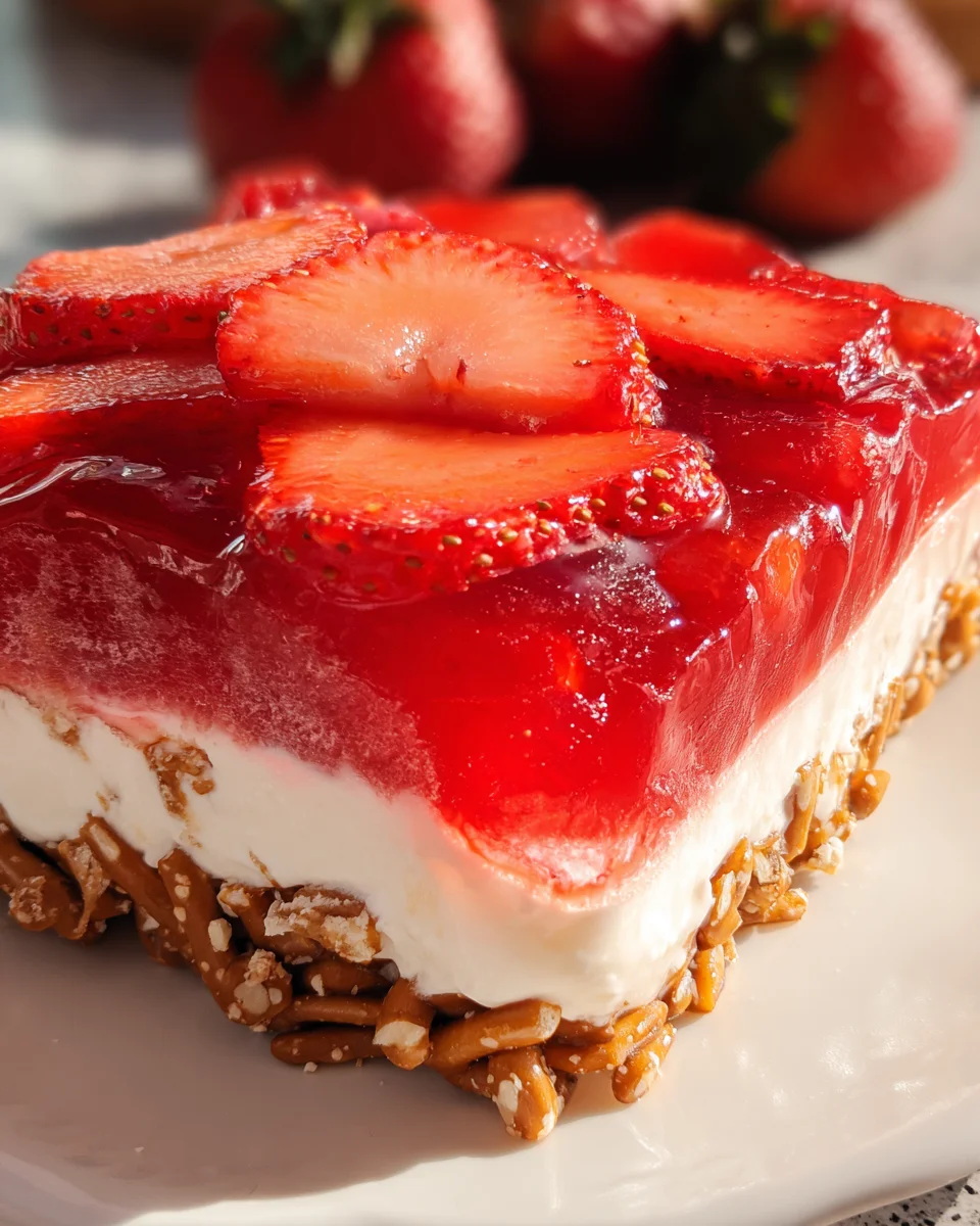 Strawberry Pretzel Jello Salad 23 Strawberry