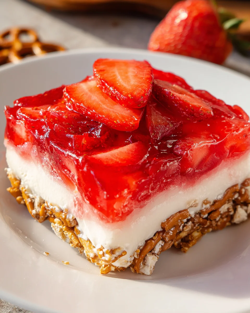 Strawberry Pretzel Jello Salad 24 Strawberry