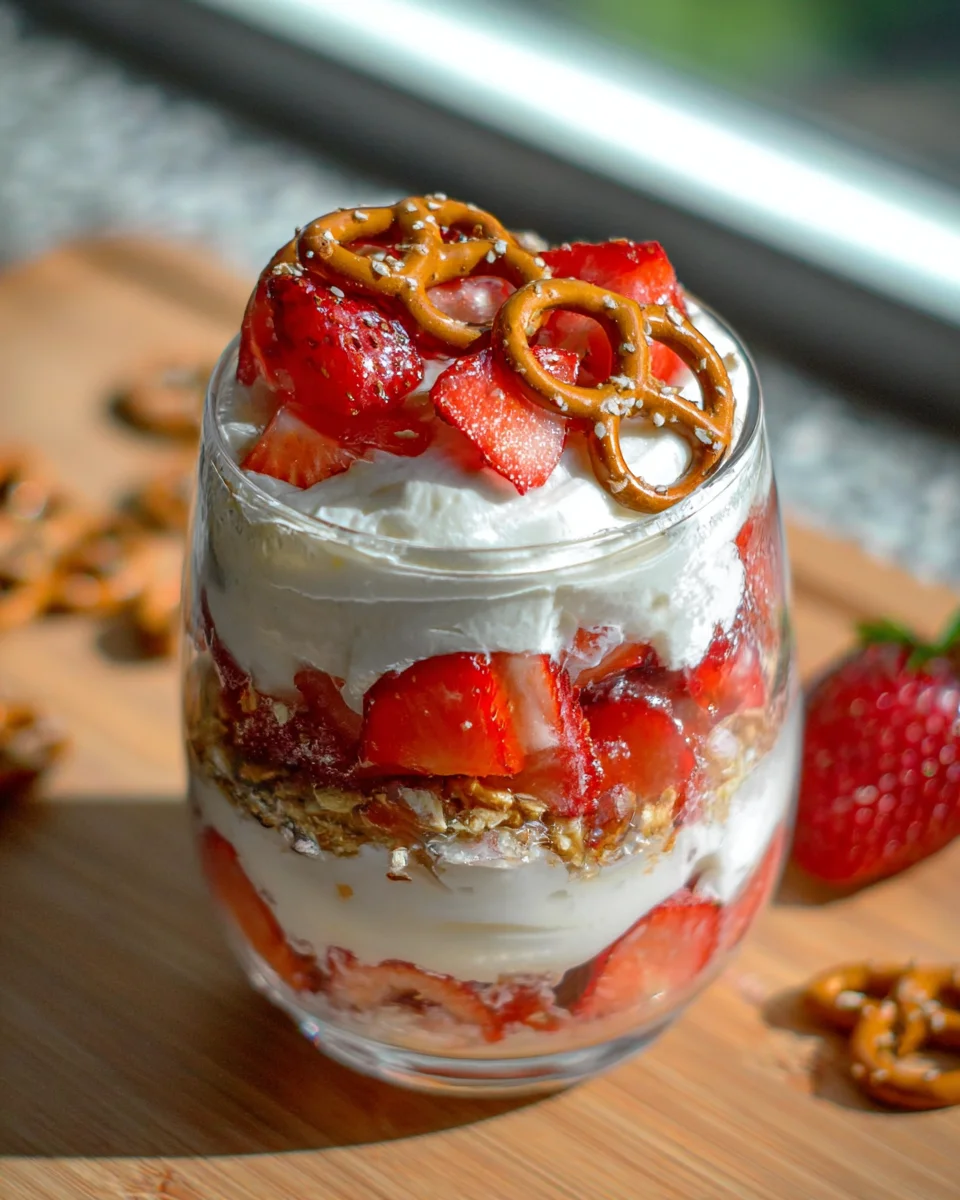 Strawberry Pretzel Salad Parfaits