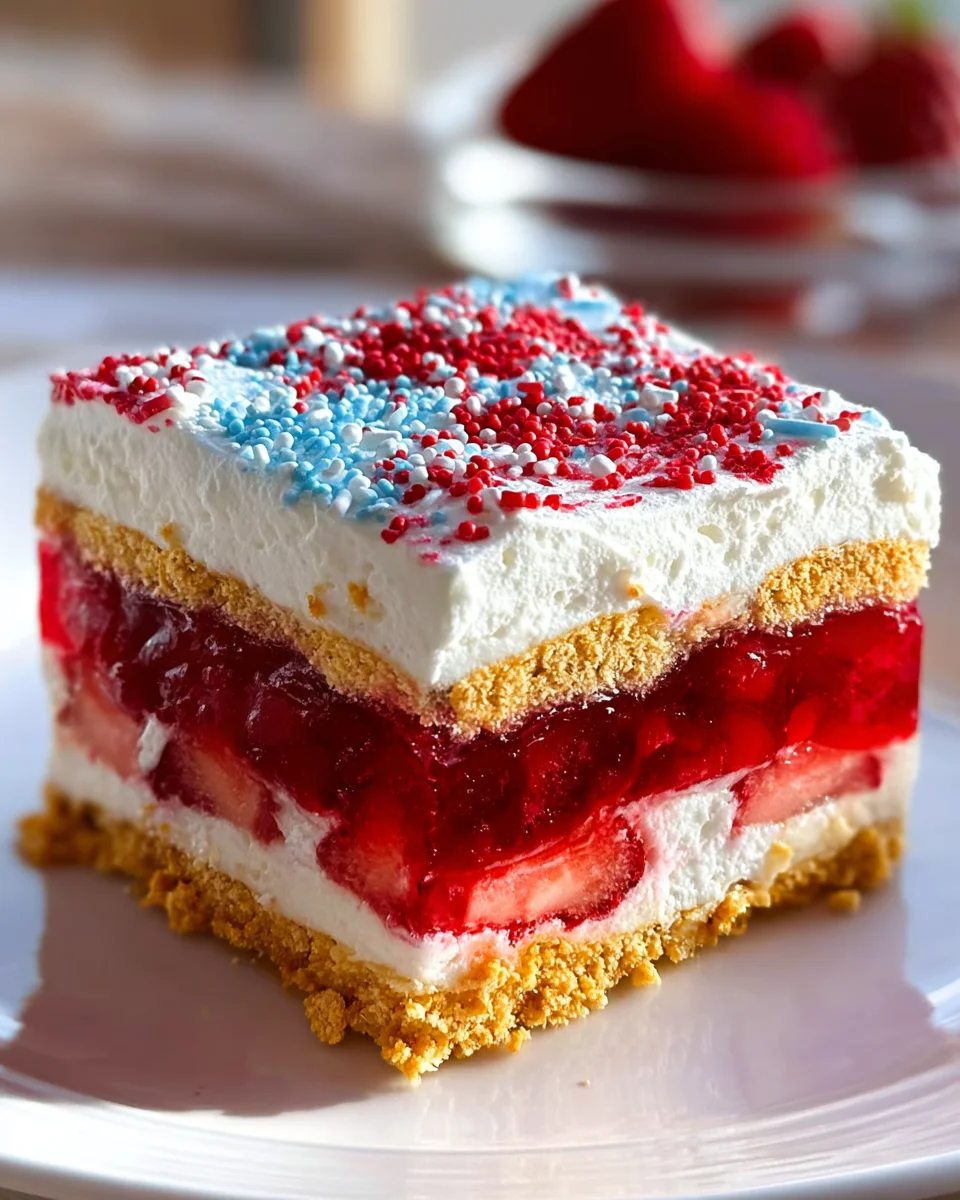 Summer Berry Jello Lasagna 20 Summer