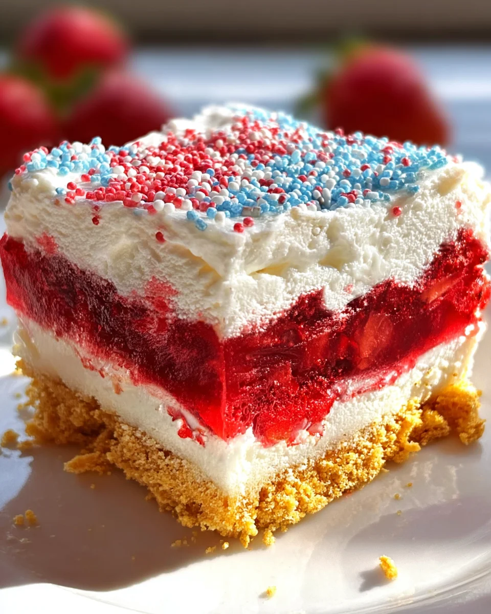 Summer Berry Jello Lasagna 21 Summer