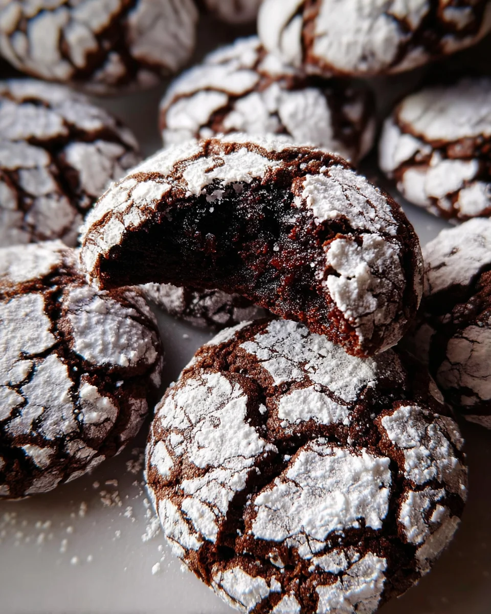 The BEST Chocolate Crinkle Cookies Recipe