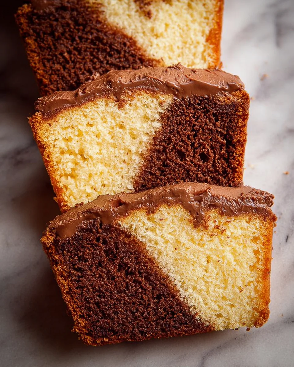 Three Layer Pound Cake
