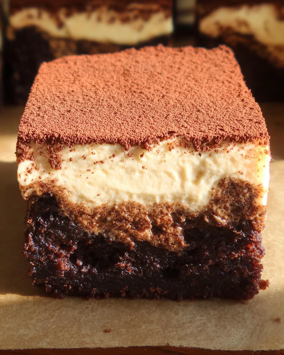 Tiramisu Brownies