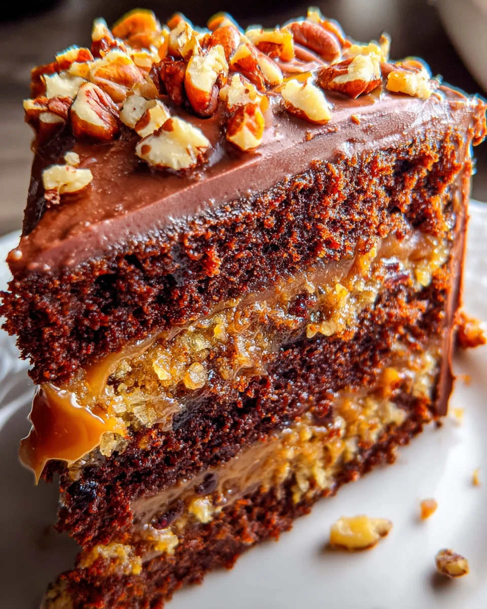 Turtle Caramel Cake