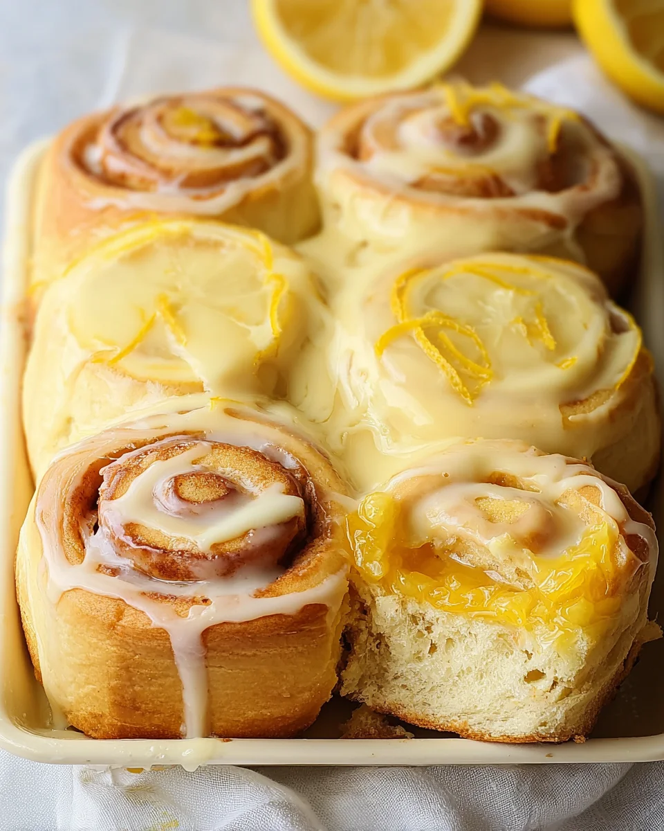 Vegan Lemon Sweet Rolls