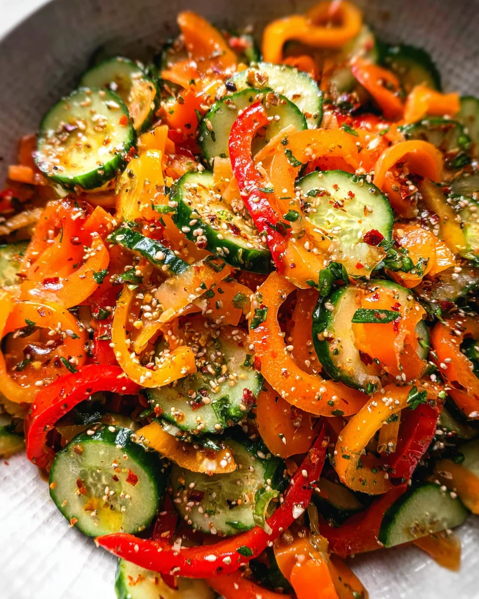 Viral Cucumber Pepper Salad 17 Viral