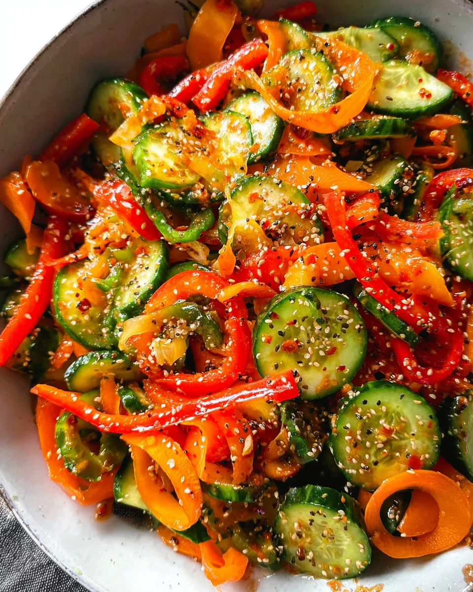 Viral Cucumber Pepper Salad 18 Viral